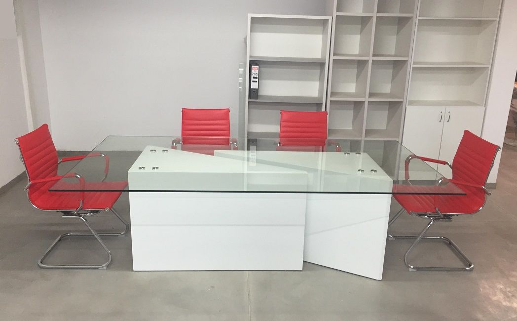 שולחן לחדר ישיבות דגם WHITE TWINS