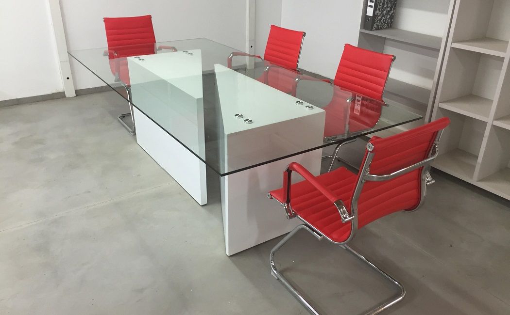 שולחן לחדר ישיבות דגם WHITE TWINS
