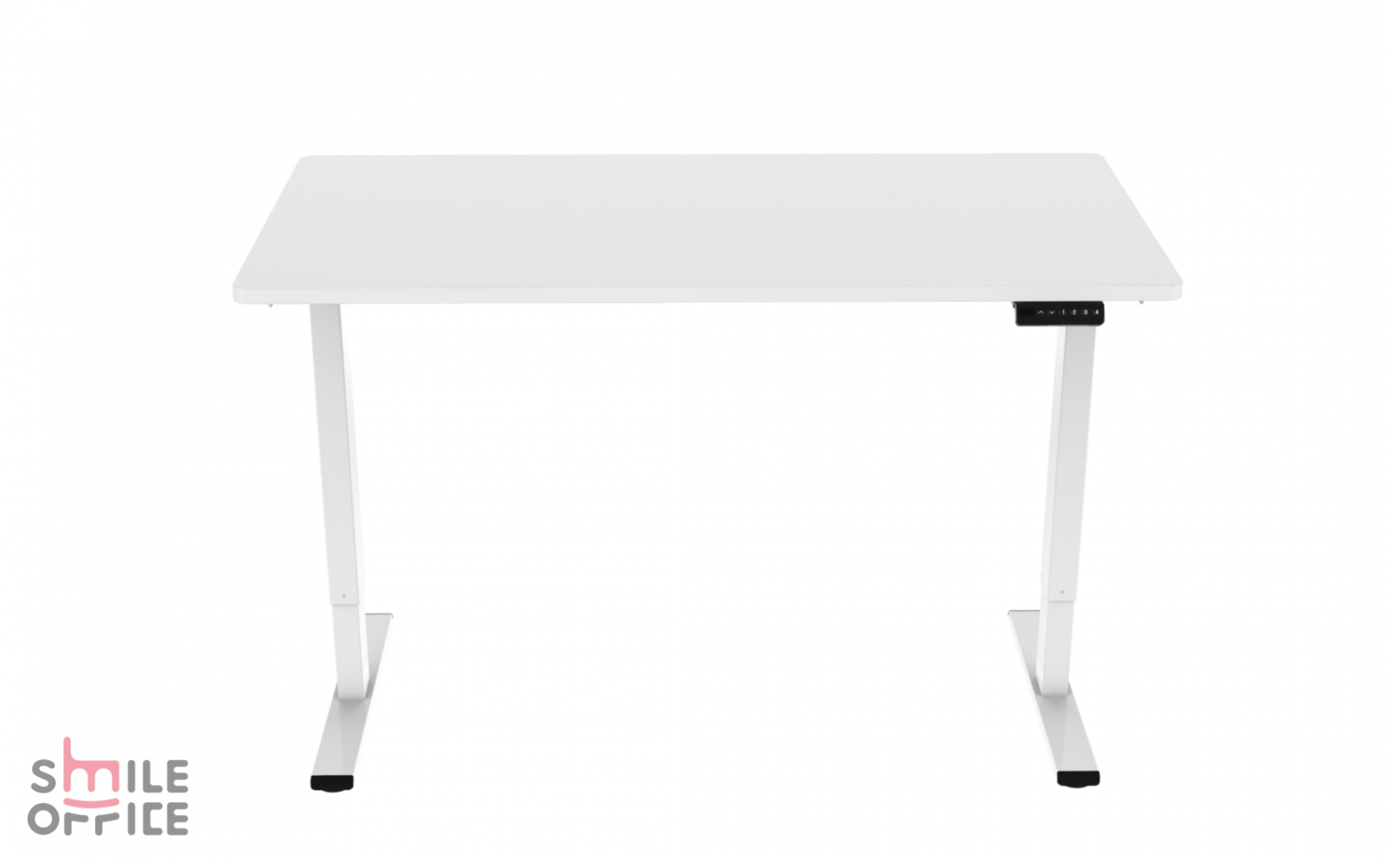 שולחן עבודה חשמלי דגם monitor לבן