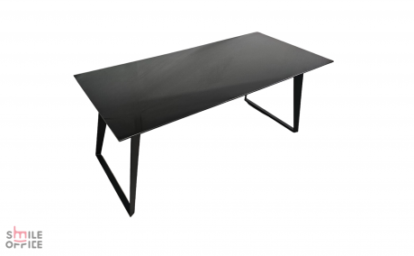 SLIM GLASS שחור </BR> שולחן עבודה