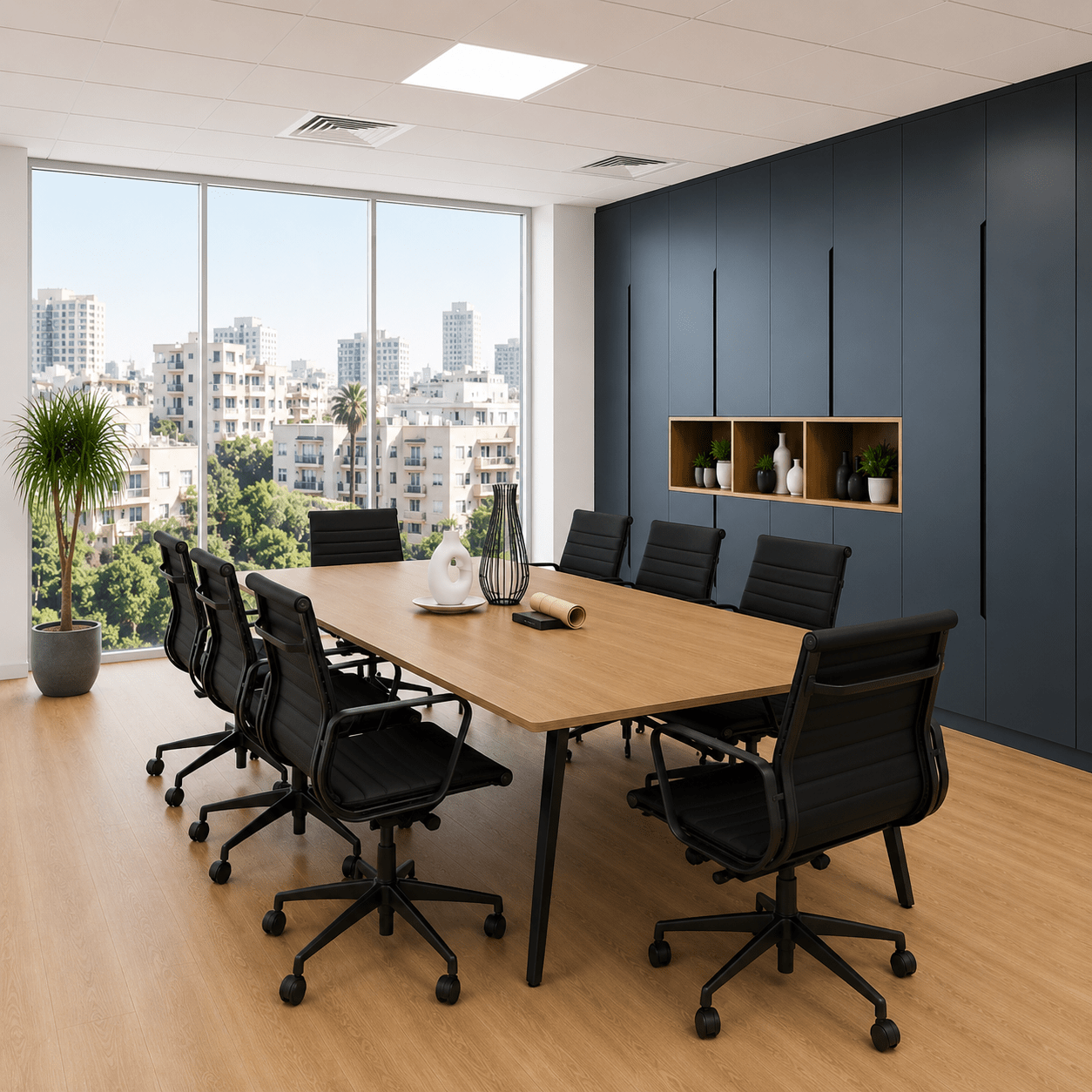 שולחן ישיבות SLANT BLACK